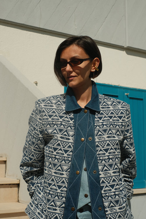 Ethno denim shirt
