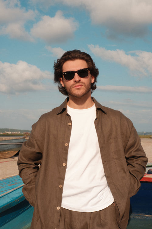 Earth Toned Linen Shirt