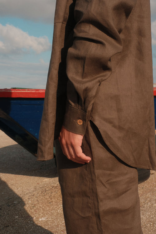 Earth Toned Linen Shirt