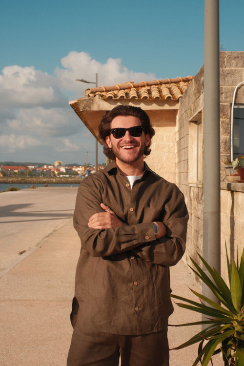 Earth Toned Linen Shirt