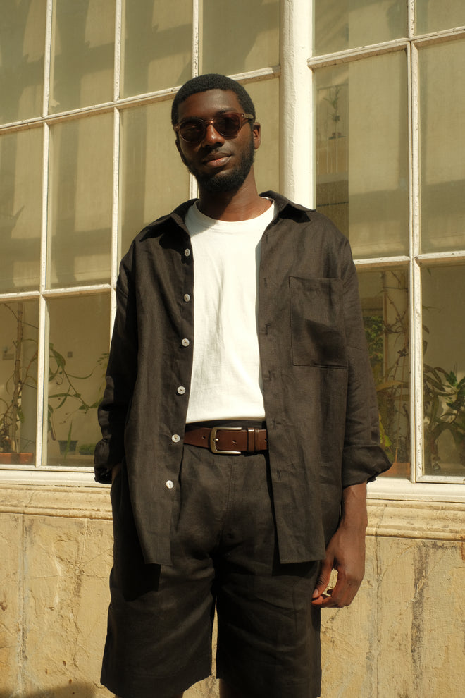 Linen shirt Black