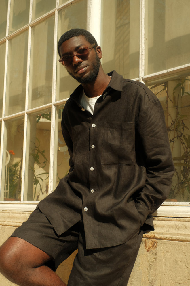 Linen shirt Black