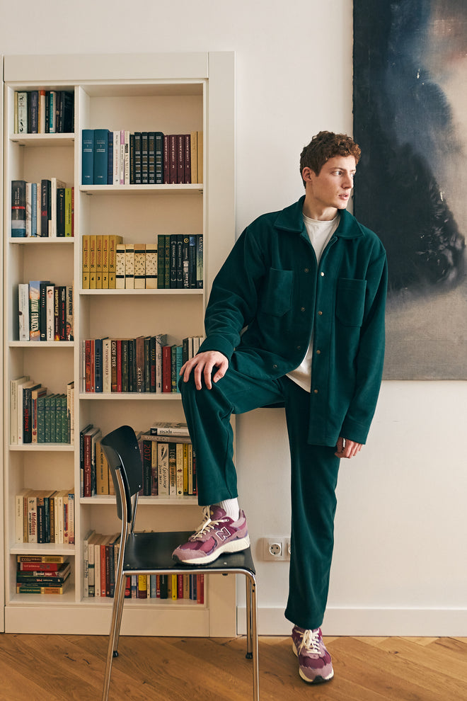 Dark Green Fleece Pants
