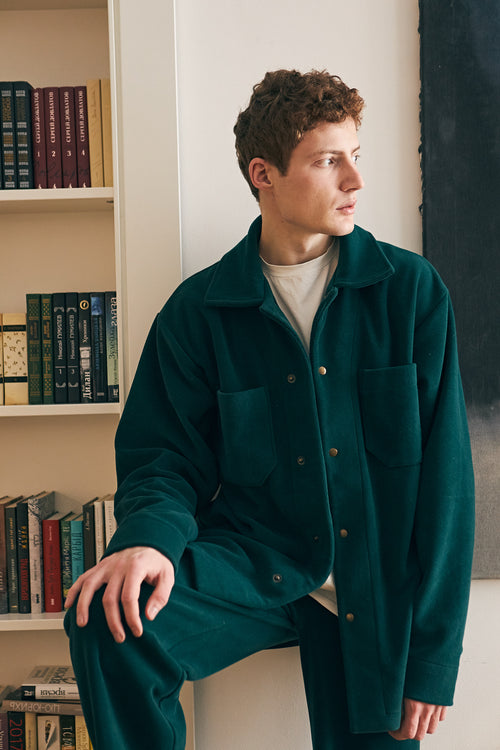 Сорочка з флісу Dark Green