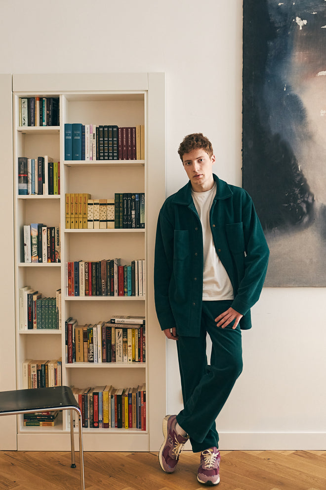 Dark Green Fleece Pants