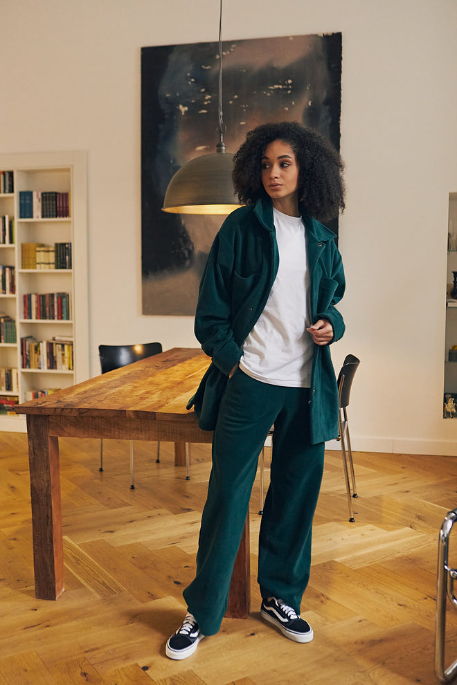 Dark Green Fleece Pants