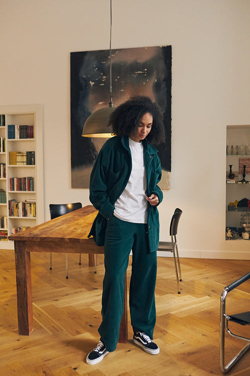 Dark Green Fleece Pants