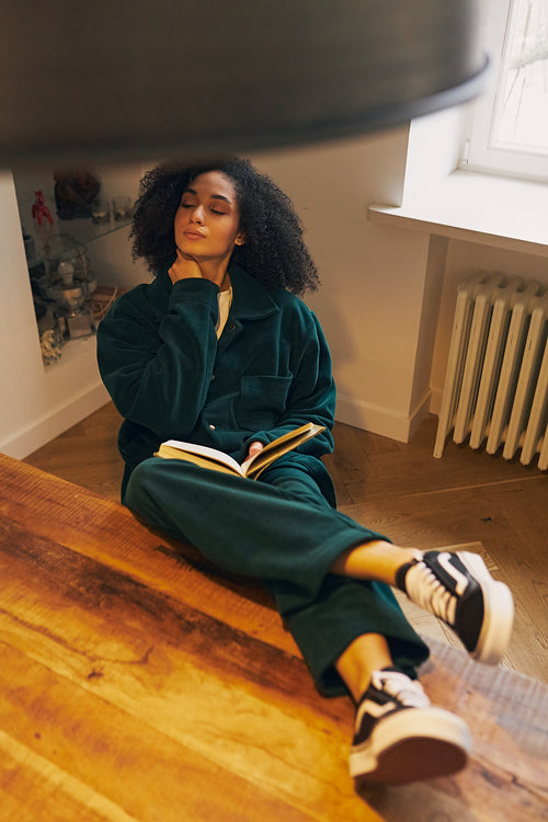 Dark Green Fleece Pants