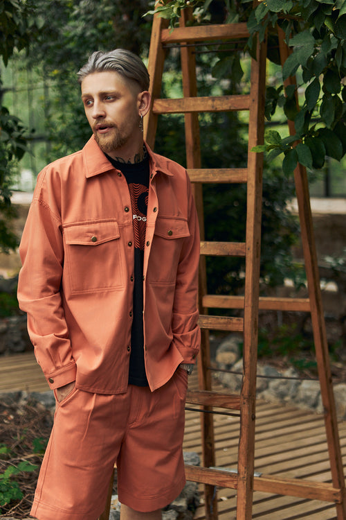 Denim shirt Coral