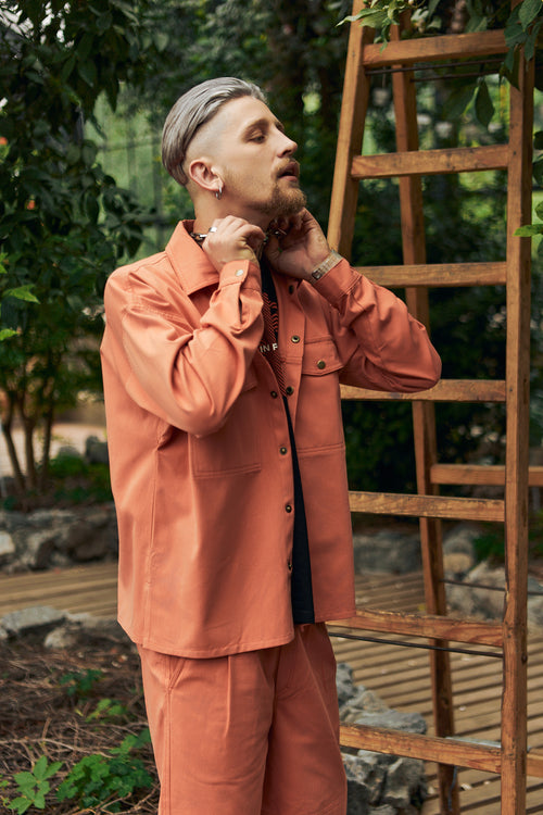 Denim shirt Coral