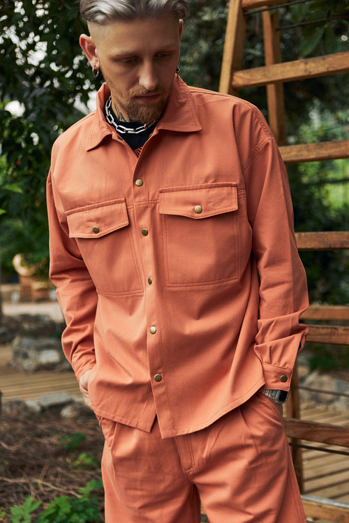Denim shirt Coral