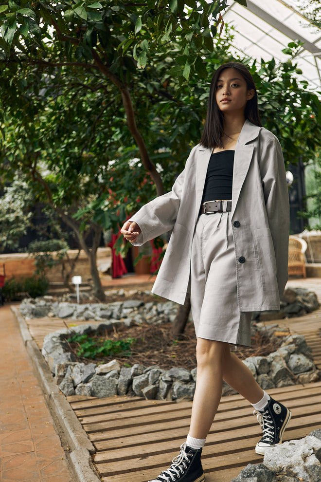 Linen blazer Grey
