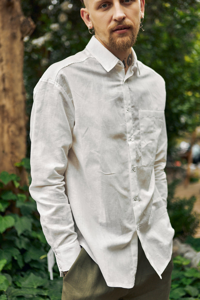 Linen shirt White