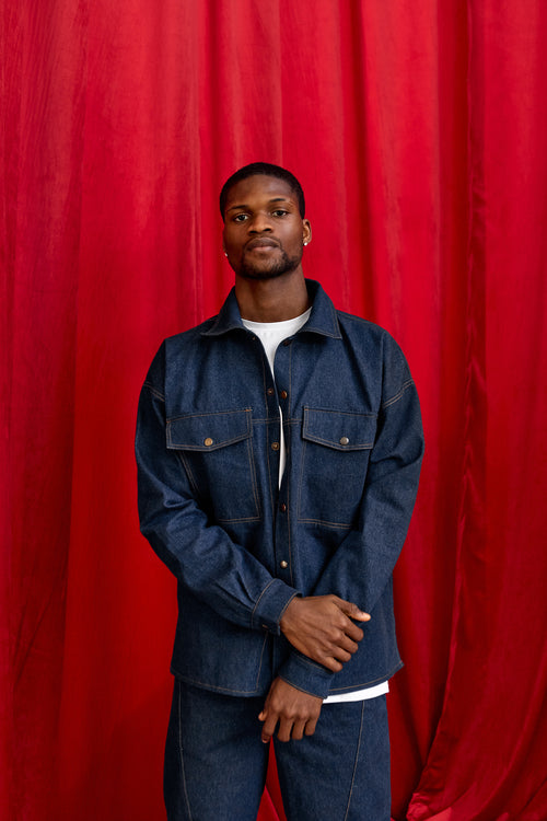 Dark Blue denim shirt