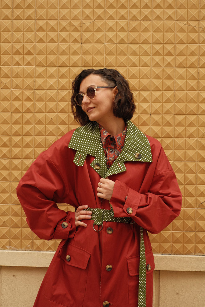 Двосторонній тренч Heritage Polka Dot