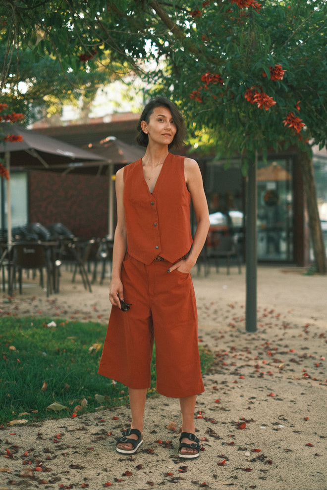 Джинсовий жилет Terracotta