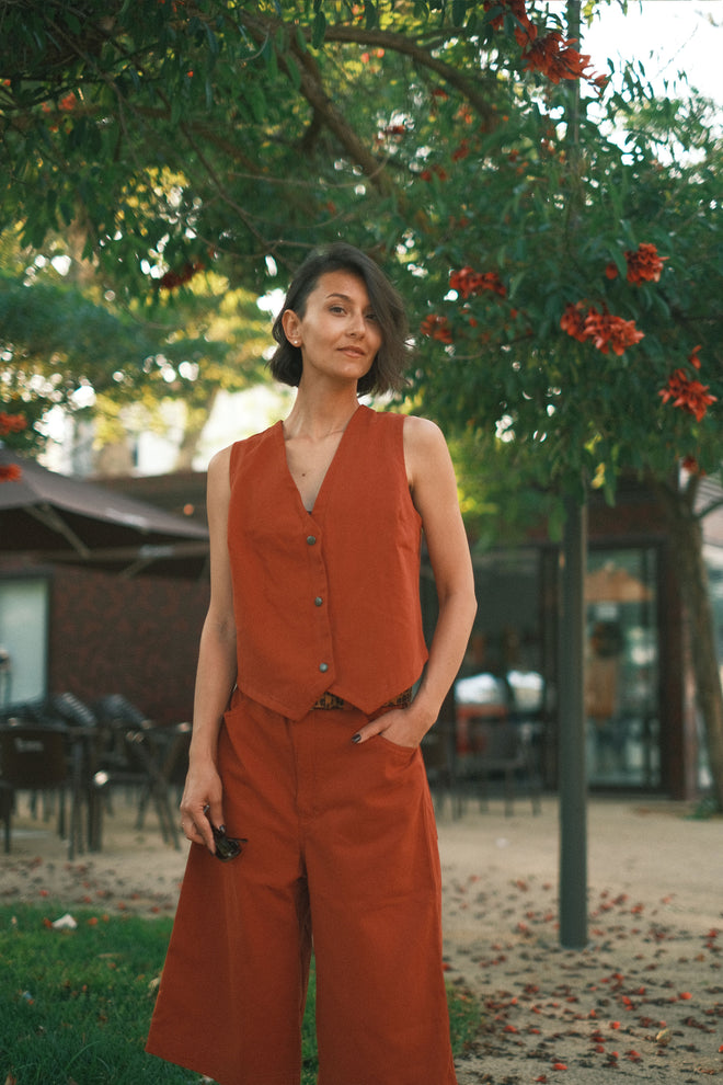 Джинсовий жилет Terracotta
