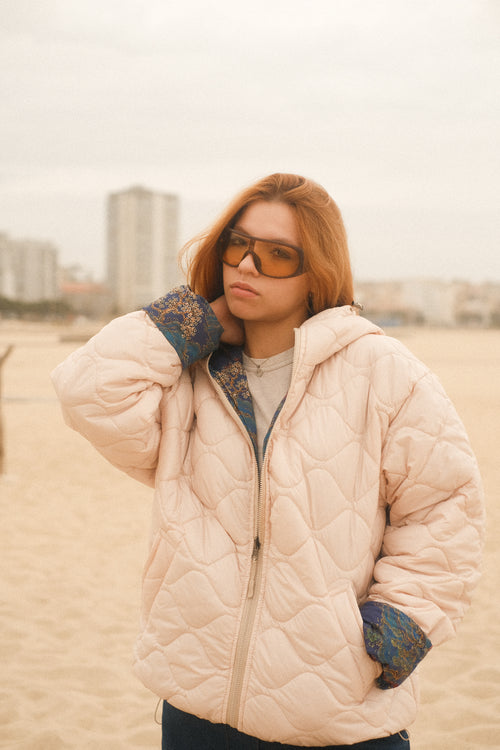 Reversible Blue Pagoda jacket