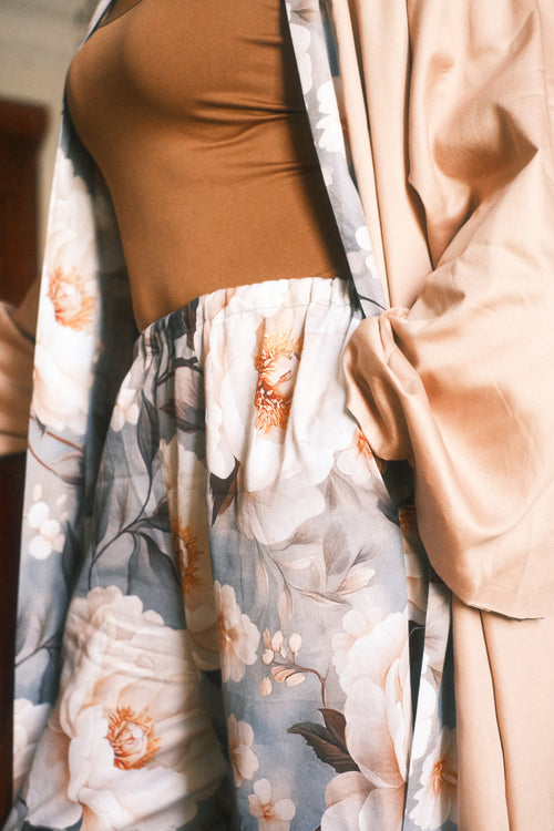 Boho silk trousers