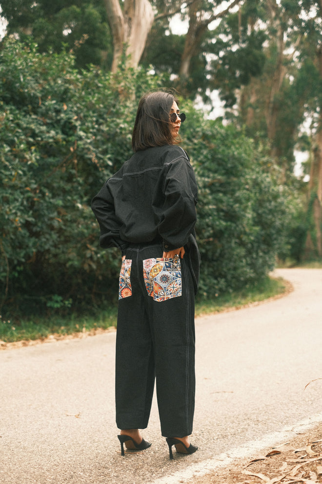 Джинси Pattern Black