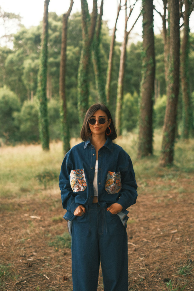 Джинси Pattern Dark Blue