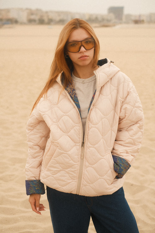 Reversible Blue Pagoda jacket