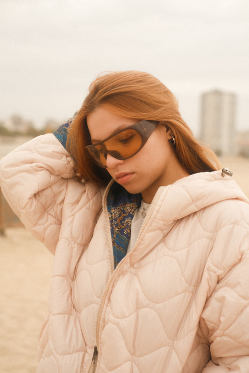 Reversible Blue Pagoda jacket