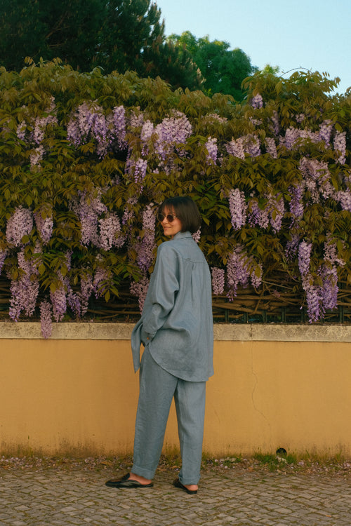 Skywashed linen shirt