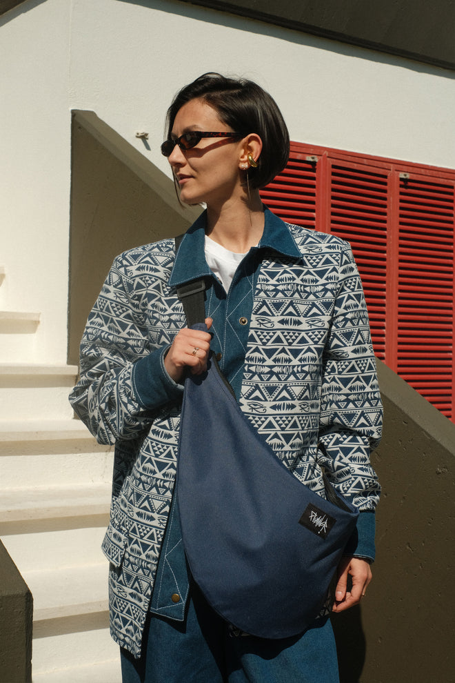Двостороння сумка Flaner Bag Dark Blue