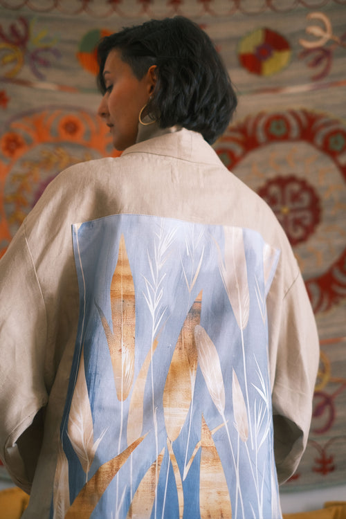 Linen Kimono Quiet Fields