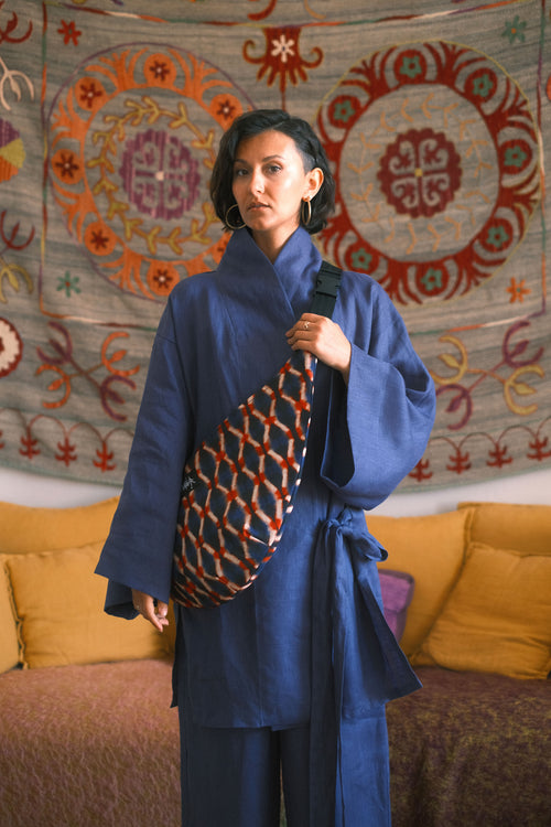 Reversible Rouge Indigo Bag