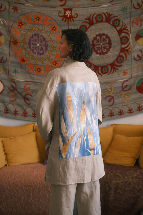 Linen Kimono Quiet Fields