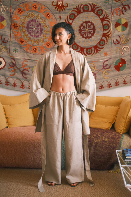 Linen Pants Quiet Fields