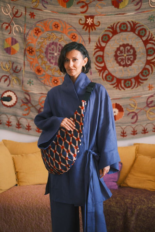 Reversible Rouge Indigo Bag
