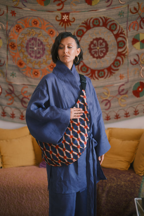 Reversible Rouge Indigo Bag