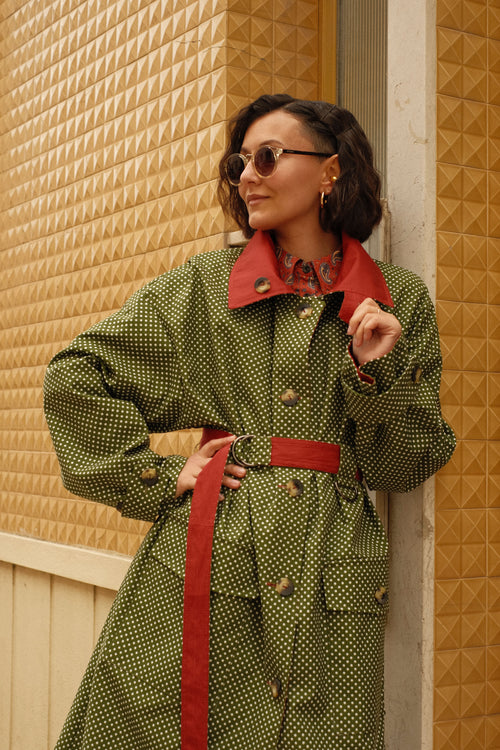 Двосторонній тренч Heritage Polka Dot