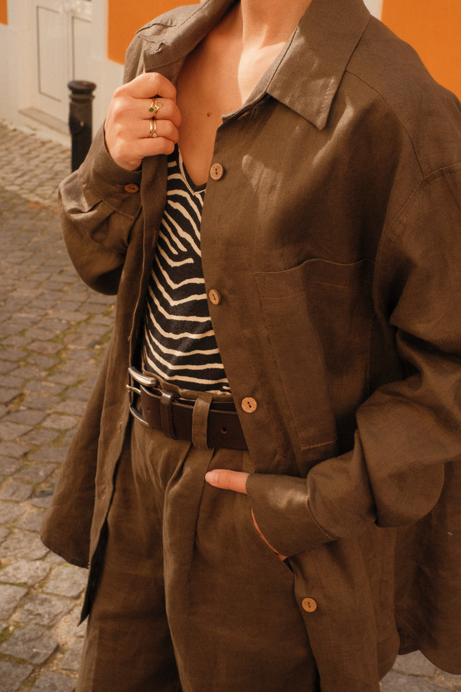 Skywashed linen shirt