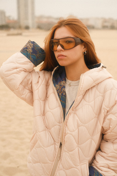 Reversible Blue Pagoda jacket