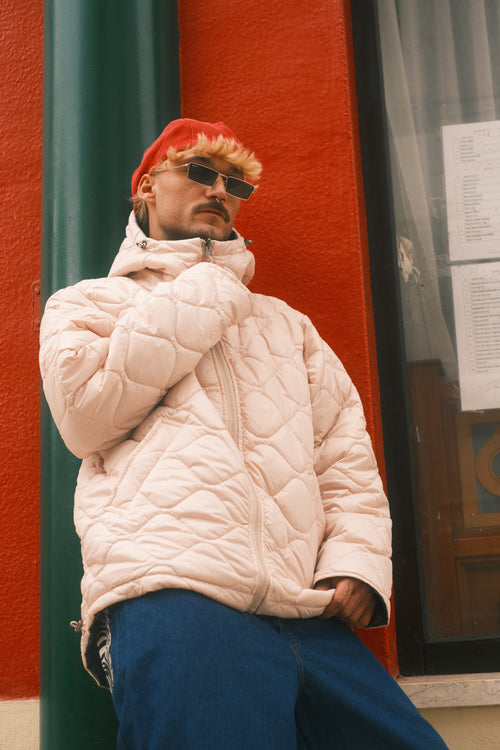 Reversible Blue Pagoda jacket