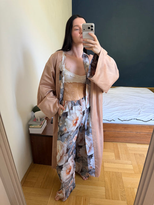 Boho silk trousers