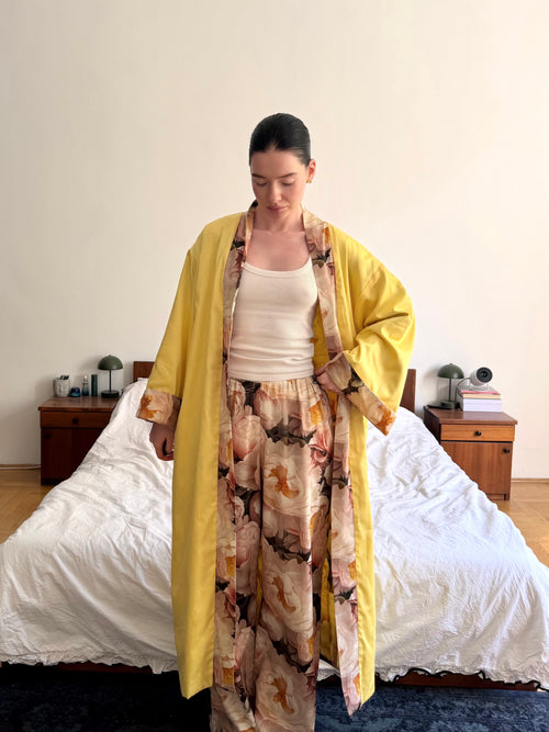 Boho silk trousers