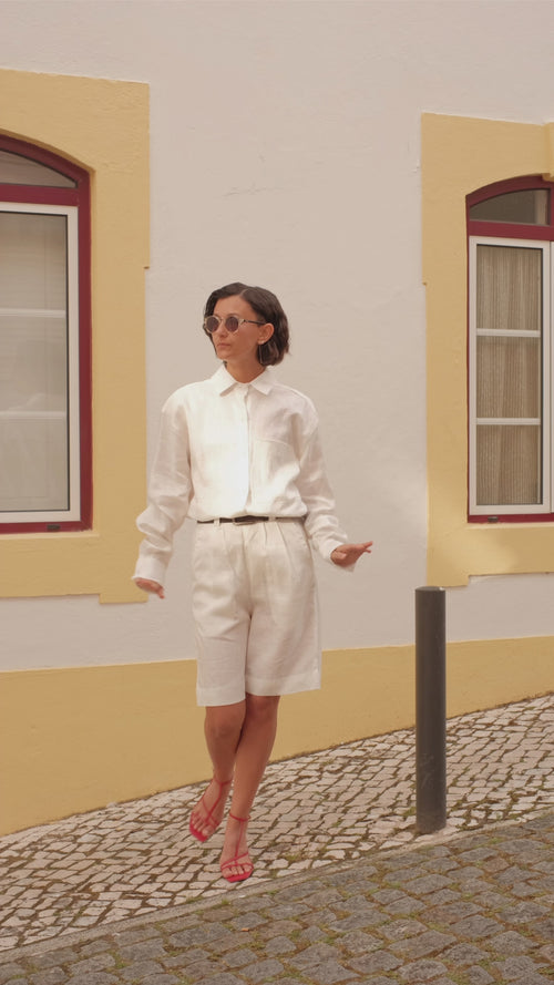 Linen shirt White