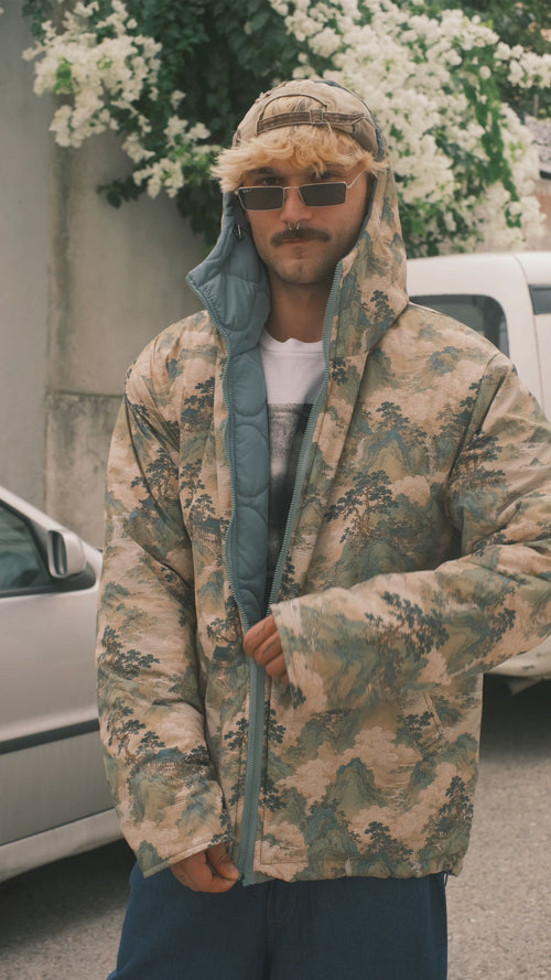 Reversible Jade Horizon Jacket